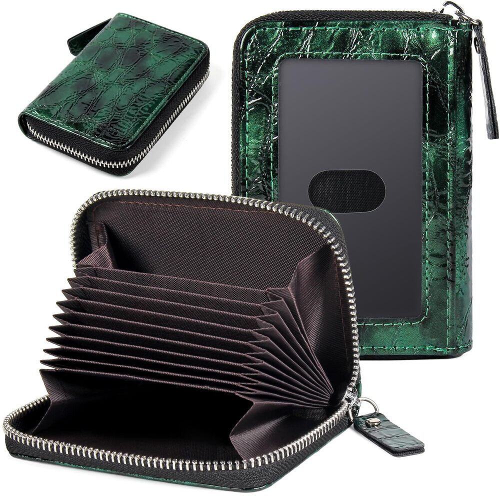 3292 Credit Card Wallet RFID Card Case Wallet Zipper Card Cases Holder